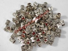 Vintage Style Stainless Steel Metal Truck Tire Valve Stem Cap 50 Pack Made In Us