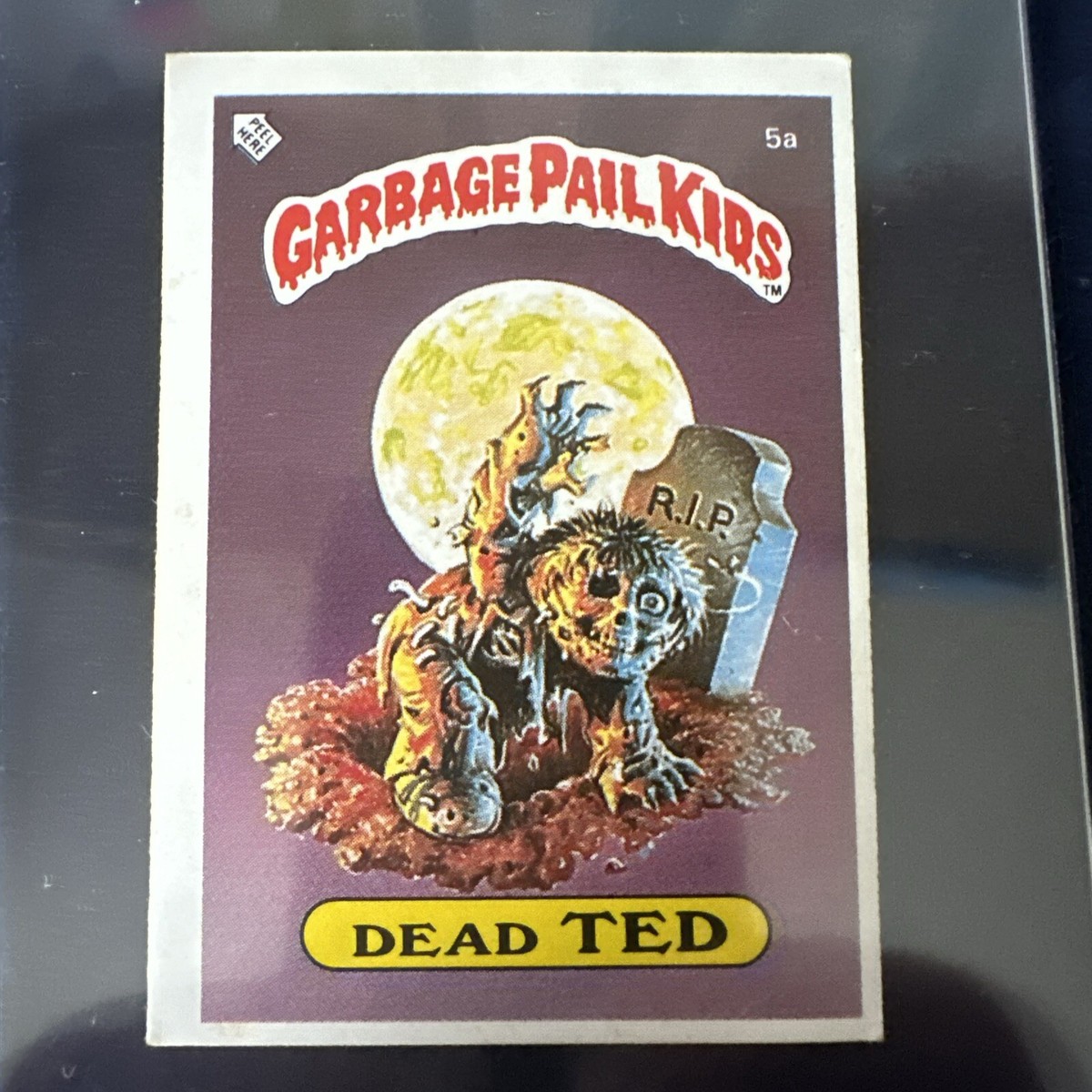 Dead Ted 5a Garbage Pail Kids UK Series 1 Topps Rare from the 80's