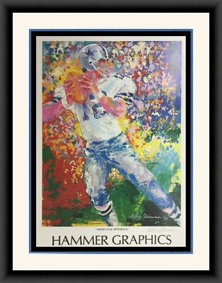 Leroy Neiman Signed - Roger Staubach Dallas Cowboys Litho NEWLY