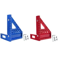 Multi Angles Measuring MarkingRuler Metal Square Protractors 45° 90° Miter