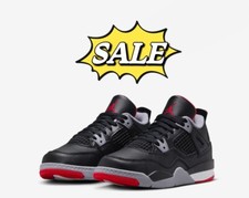    PS Size 3Y -Nike Air Jordan 4 Bred Reimagined Black Red BQ7669-006