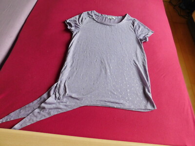 Damenbekleidung Nice&Chic Gr.S. T-shirt lila mit Glitzersternen zum Binden 