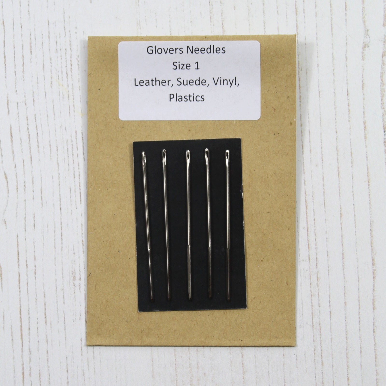 Crafty Hand Sewing Needles Glovers Leather Suede Vinyl Sew Size 1 Large