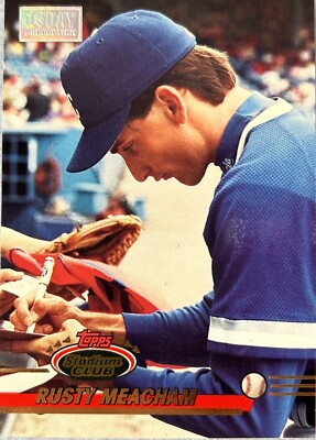 Rusty Meacham 1993 Topps Stadium Club #439 1st Day Production Kansas City Royals