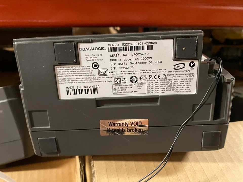 Datalogic M2220-00101-0230AR 1D Magellan Desktop Barcode Reader 2200VS EXCL PSU - Bild 3 von 4