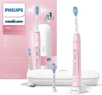 Philips Sonicare ExpertClean 7500 Sonic Electric Toothbrush - Pastel Pink HX9690
