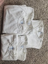 White Children's T Shirts For Tie dye 2 Small. 2 Large 1 Medium