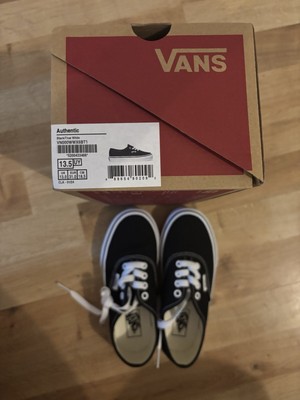 Vans Authentic schwarz/true white Kinder Größe 13 UVP 37 