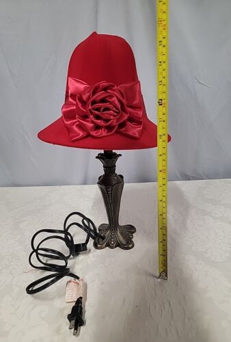 Lamp Red Hat Society Bow Lamp Light Shade With Red Hat Change Purse - Picture 1 of 9