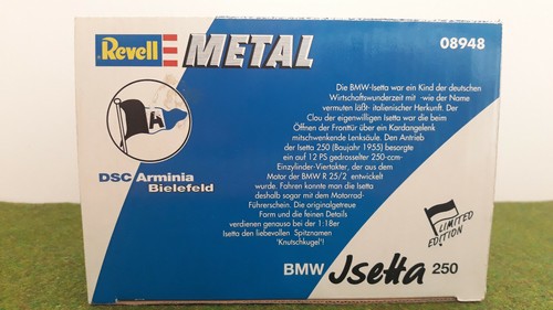 BMW ISETTA 250 DSC ARMINIA BIELEFELD Club de foot allemand 1/18 REVELL 08948 voi - Imagen 11 de 12
