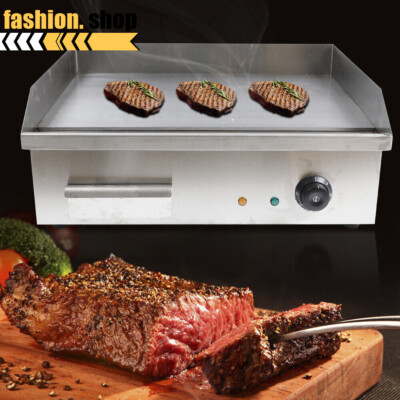 3000W 22'' Commercial Electric Countertop Griddle Flat Top Grill Hot Plate BBQ