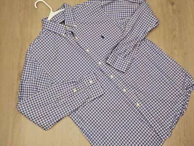 Camisa De Vestir Cuadros Para Niño Ralph Lauren Juvenil Manga Larga Talla L