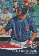 2017 Syracuse Chiefs Clint Robinson RC Rookie Washington Nationals