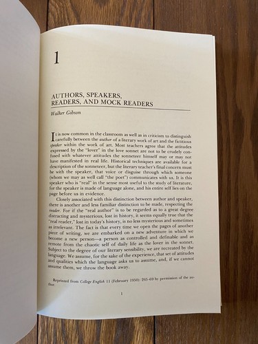 Reader-Response Criticism From Formalism To Post-Structuralism 1980 Tompkins HC - Picture 9 of 11