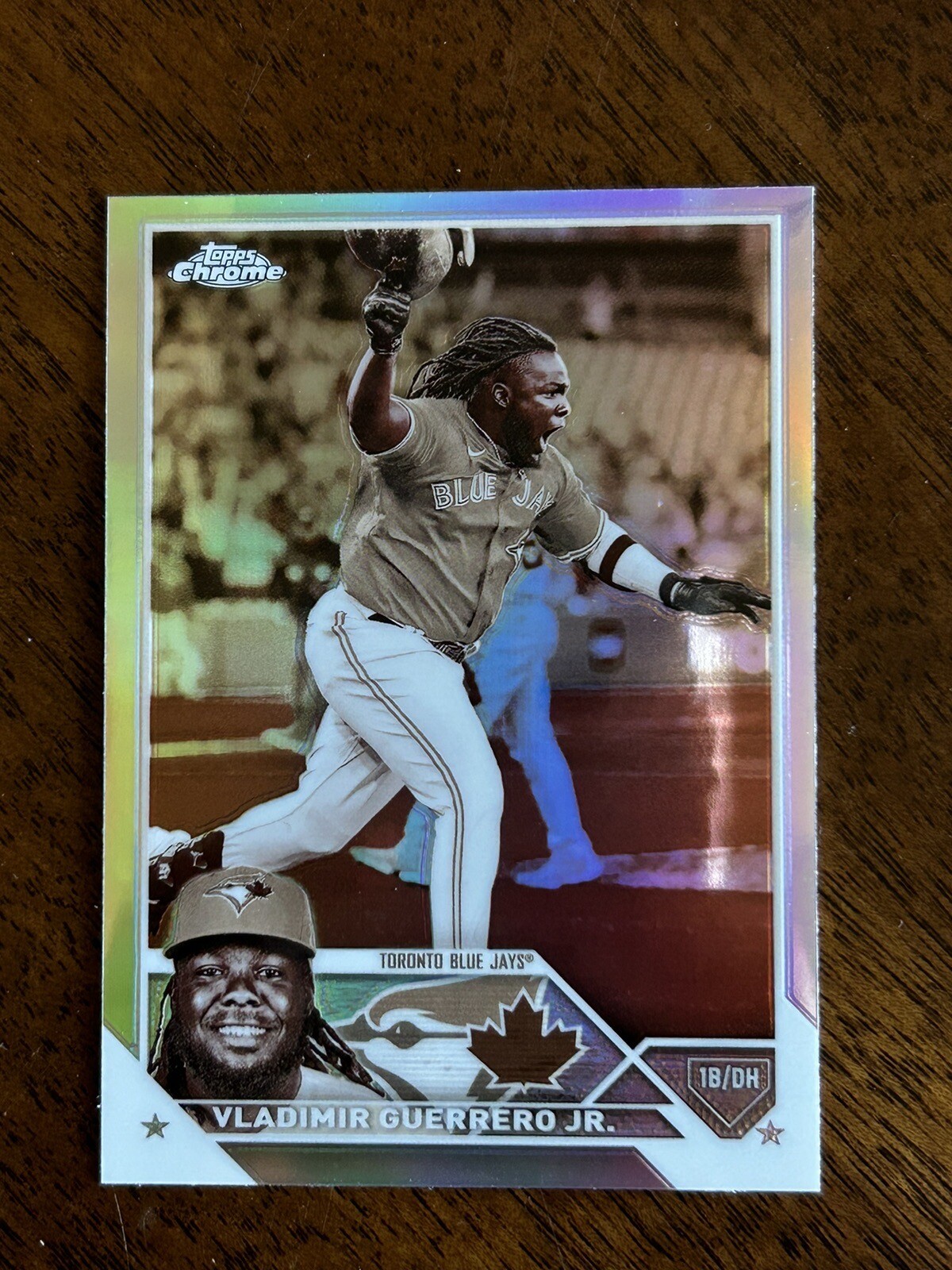 2023 Topps Chrome #50 Vladimir Guerrero Jr. Sepia Refractor Blue Jays
