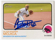 ALEXANDER MOJICA SIGNED AUTOGRAPHED 2022 TOPPS HERITAGE MINORS BASEBALL CARD