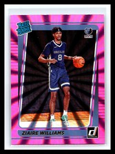 💥2021 Donruss Rated Rookie Holo Pink Laser Ziaire Williams RC # 248