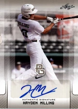 Hayden Milling 2017 Leaf Perfect Game Autograph NIKE All-American Auto Rookie