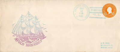 U529 6c George Washingtons on #10 envelope, tied by Los Angeles
