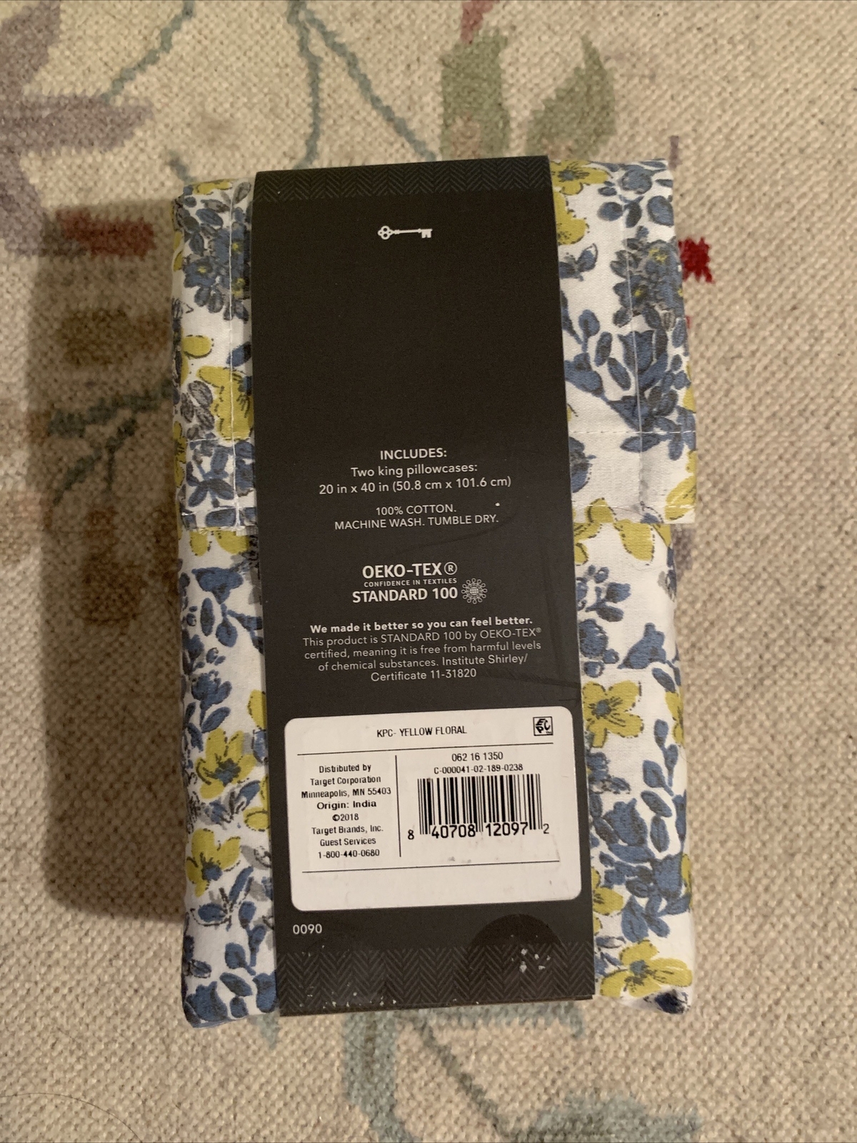 Threshold Performance Floral Pillowcases king size cotton NEW eBay