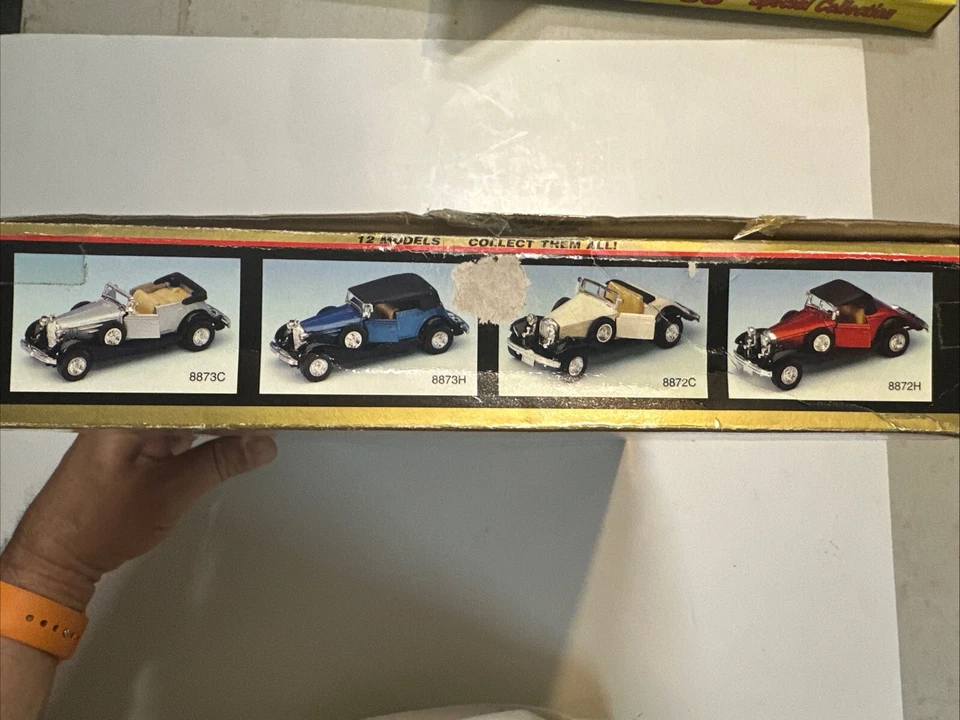 Antiguo temporizador de metal y plástico Welly de colección nuevo en stock coches fundidos a presión caja de fábrica NUEVO Foto 3 de 4