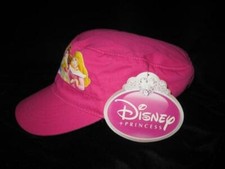 LITTLE GIRLS DISNEY PRINCESS HAT BELLE CINDERELLA AURORA PINK NEW