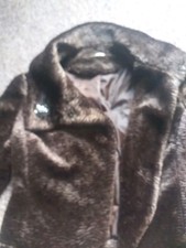 Vintage Astrakhan Coat Berketex, Size 18, Chocolate, £40
