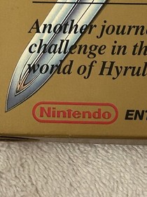 Zelda II : The Adventure Of LINK NINTENDO NES Video Game Original Packaging