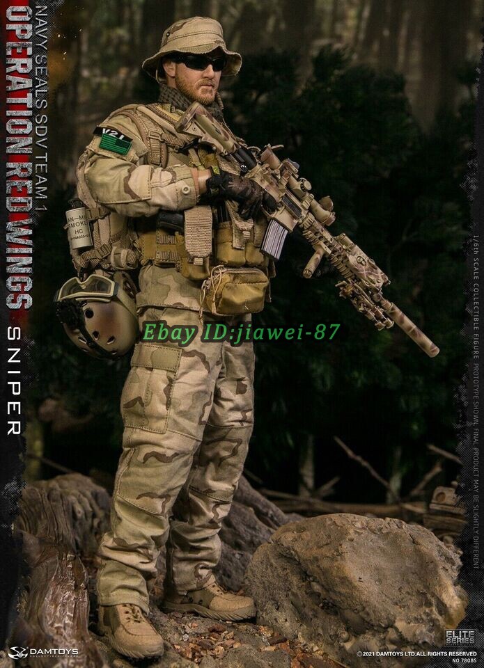 New 1/6 DAMTOYS NAVY SEALS SDV TEAM 1 Sniper Operation Red Wings