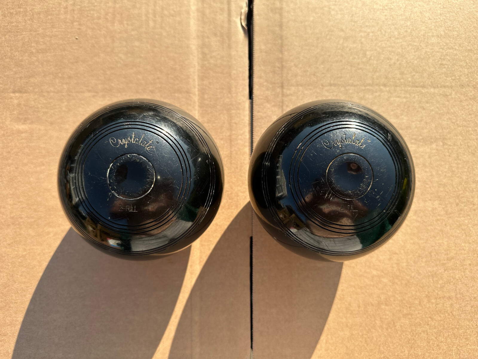 "Crystalate" Crown Green Bowls 2lb 12oz 2 Full Bias eBay