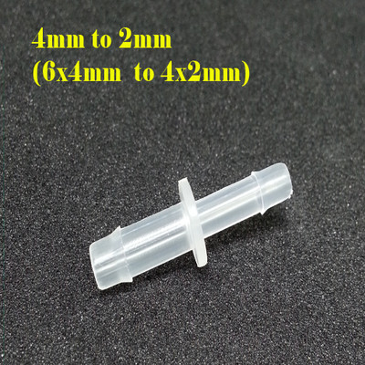 Solvent Resistant Tube Connector 2mm to 4mm Wide Format Printer INK 6x4  4x2 #22