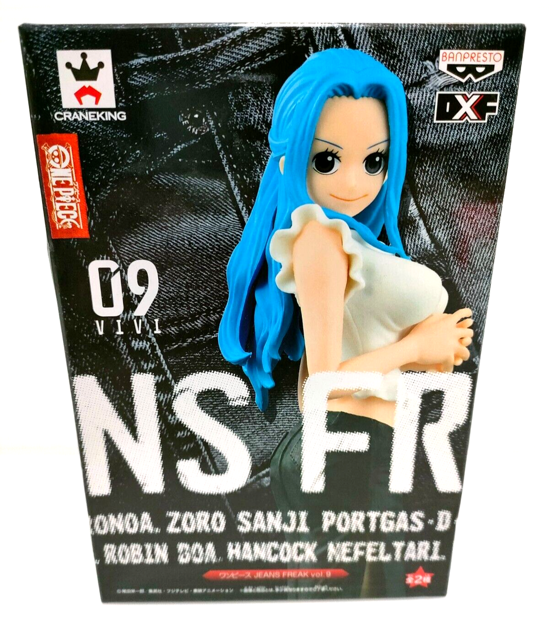 One Piece Jeans Freak Nefeltari Vivi Figure Prize Black Anime