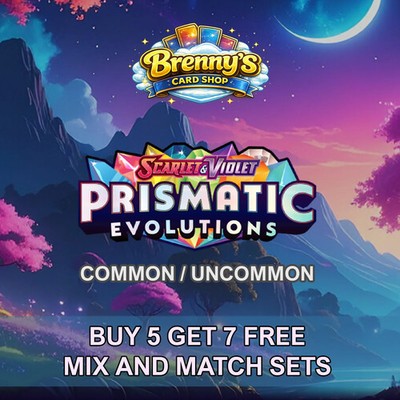 Pokémon Prismatic Evolutions - Common/Uncommon Einzeln - Karte aussuchen