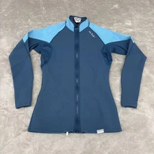 NRS Jacket Womens XS Blue Full Zip Neoprene Nylon Water Sports Swim Extra Small