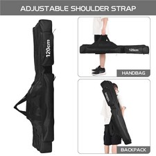 3 Layers Fishing Pole Bag Portable Folding Fishing Rod Storage Bag For Fishing