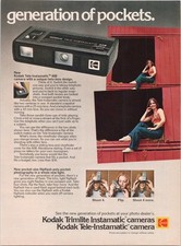 Kodak Tele-Instamatic 608 Vintage 1975 Print Ad Twin-Lens Camera