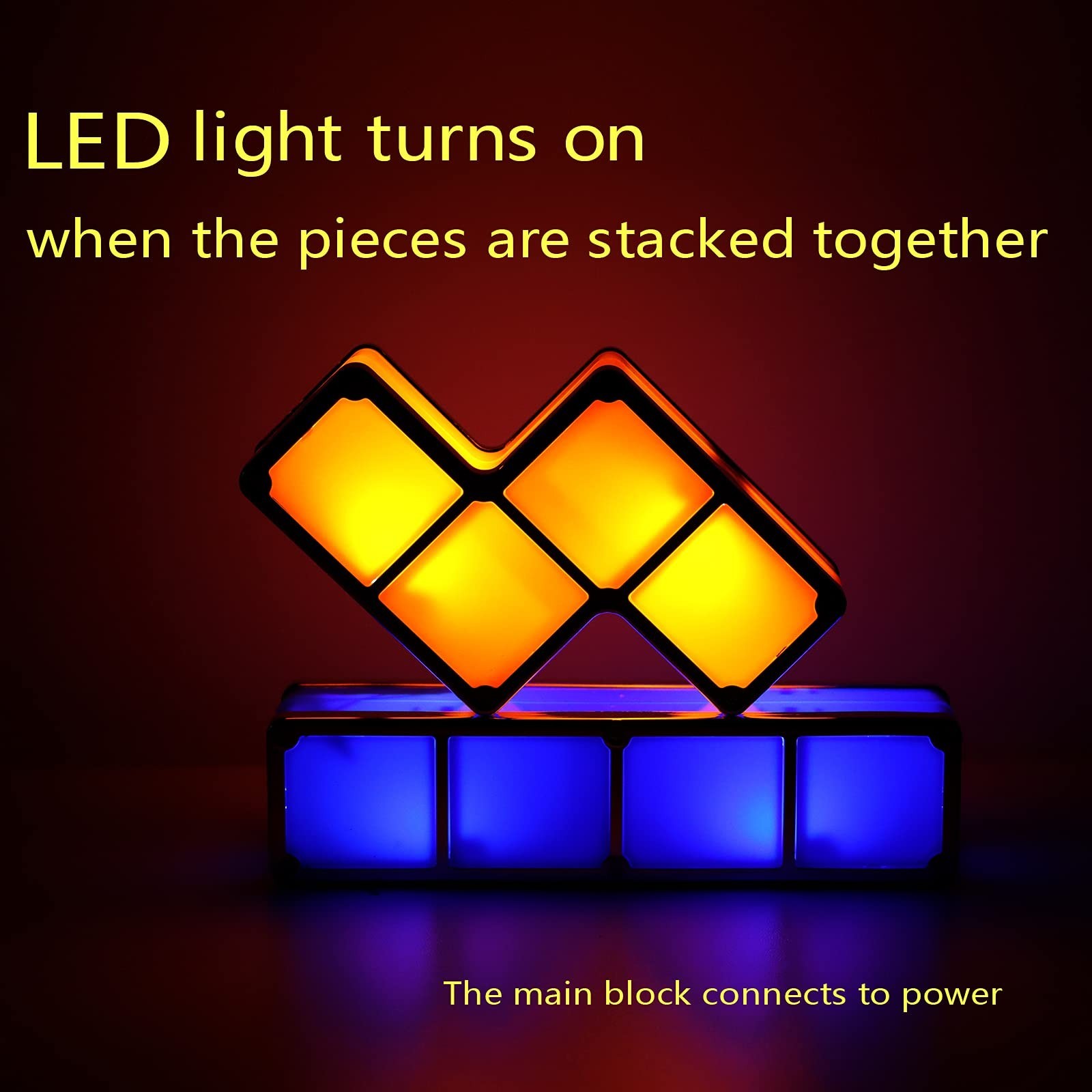 VEEKI Stackable Night Light, Stackable LED 7 Colors 3D Puzzles Night Lights I...
