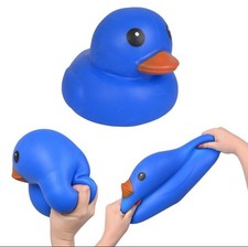 Sunny Days Jumbo Rare Blue Squishy Duck Stress Toy New Sealed