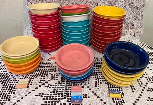 Fiesta Classic Rim 6 7/8" Cereal Bowl SOLD INDIVIDUALLY Not all colors pictured