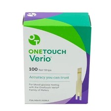 OneTouch Verio Glucose Blood Test Strips - 100 Count - exp 02/28/2026