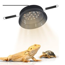 Small Full Spetrum LED UVA UVB Reptile Light with Dimmer  Cycle Timer for Be...
