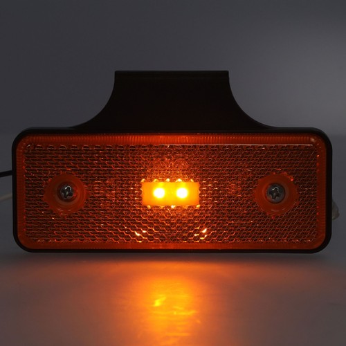 4 Seitenmarkierungsleuchte LED Begrenzungsleuchte orange 12-24V LKW PKW Anhänger - Bild 7 von 7