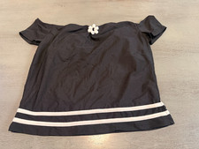 black SIRENA swimsuit top tankini size 16