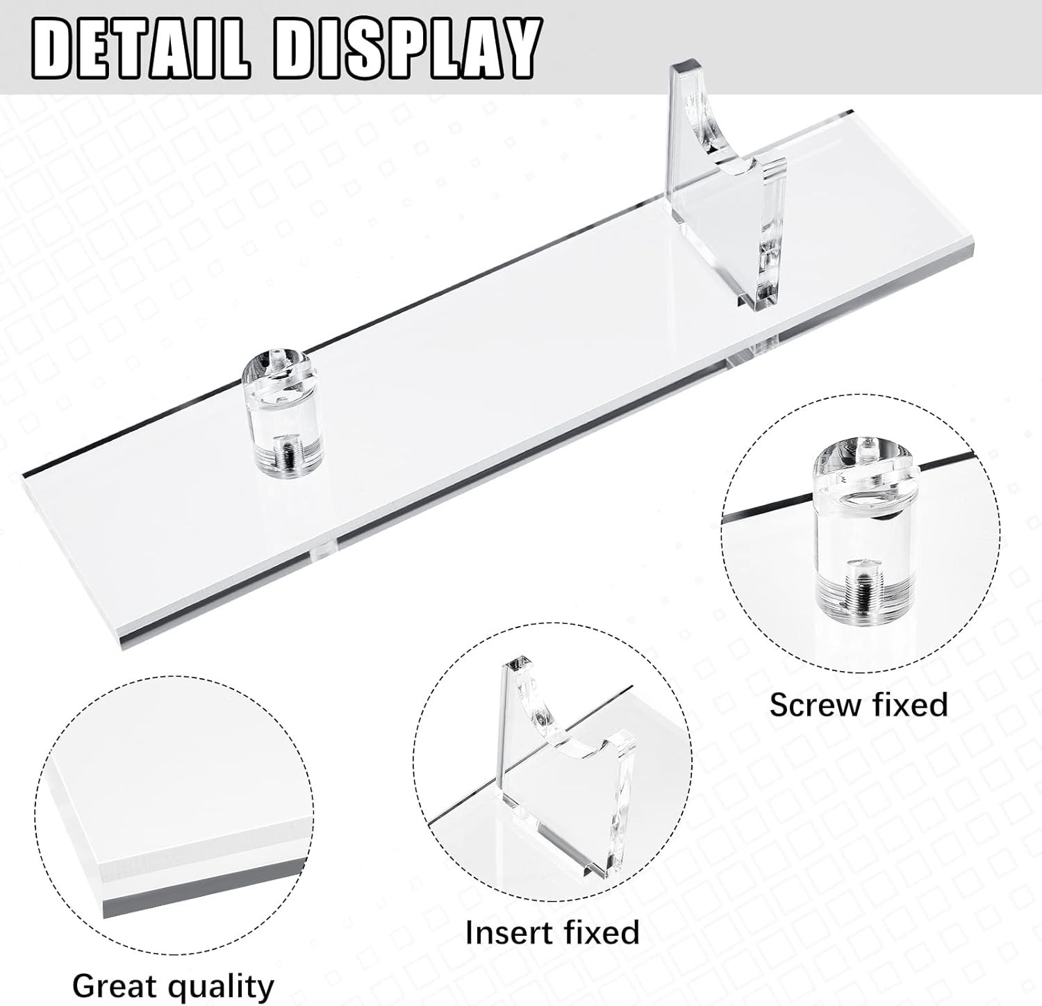 Acrylic Fixed Blade Display Stands - Stylish Support for Your Knife Collection