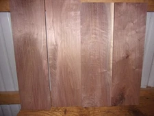4 PC BLACK WALNUT LUMBER WOOD KILN DRIED BOARDS LOT F287F 3/4" THICK FLAT