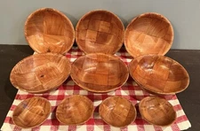 Set 10 Vntg Cambro Mnfg Fiberglass Bowls Huntington Beach CA in USA 6” And 3”