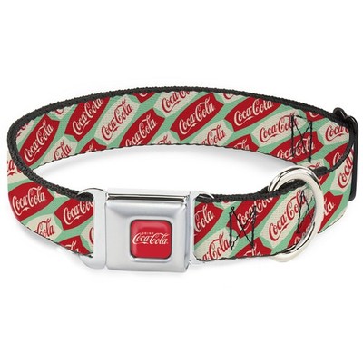 Dog Collar CKAA-DRINK COCA-COLA Logo Full Color Red/White Coca-Cola Script Marqu