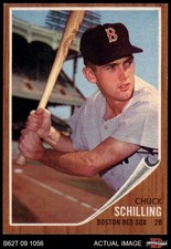1962 Topps #345 Chuck Schilling Red Sox 7 - NM