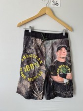 WWE John Cena Board Shorts Boys XL 14/16 Camo 100 American Made Muscle Swim
