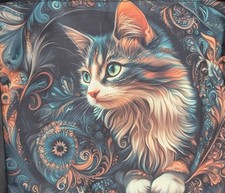 Cute Tortoiseshell Cat Cross Body Shoulder Hand Bag Messenger Bag Great Gift. UK